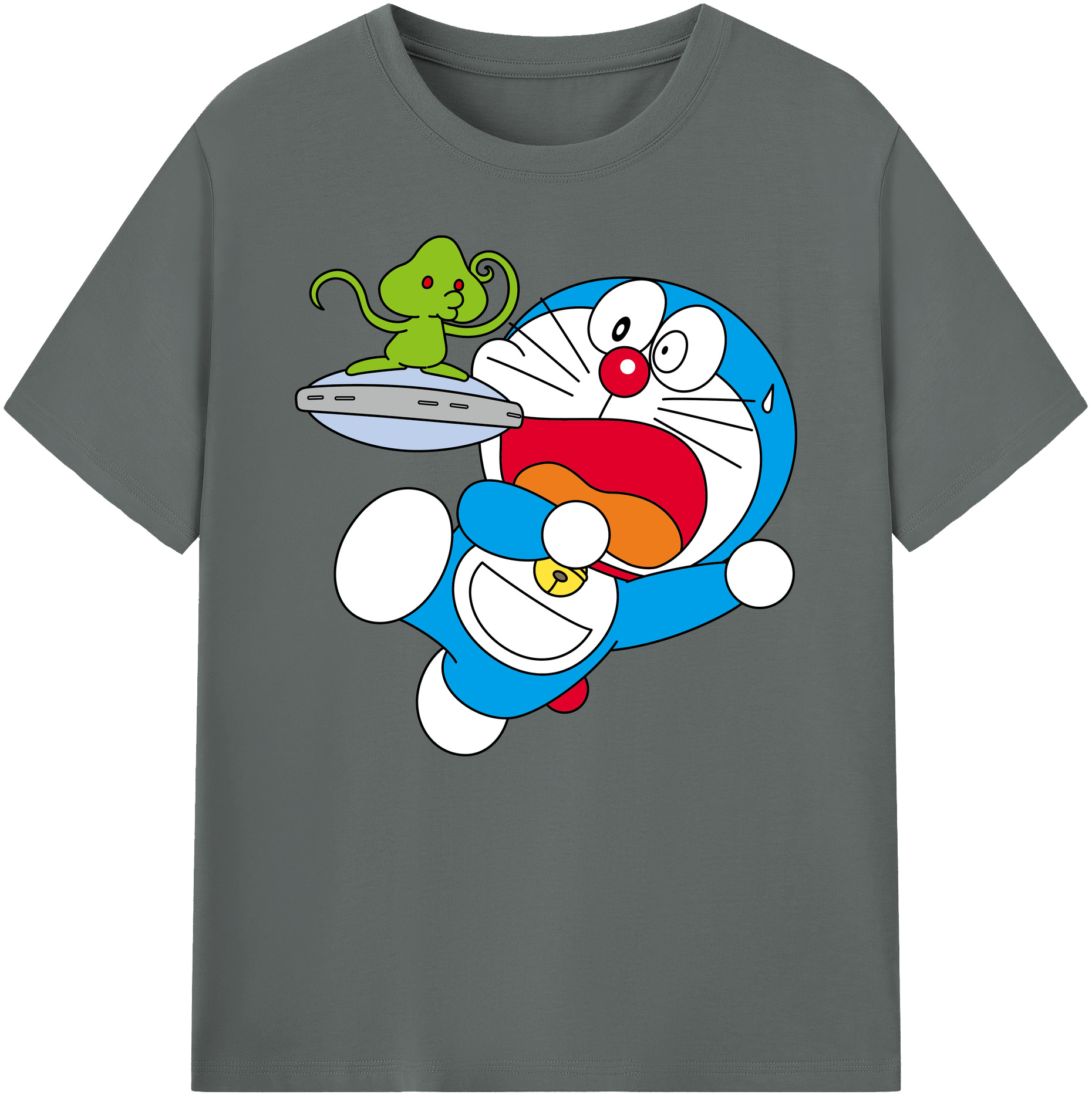（画像用） ドラえもん Doraemon 綿100％ メンズ半袖Tシャツ｜肌触りやわらか＆通気性